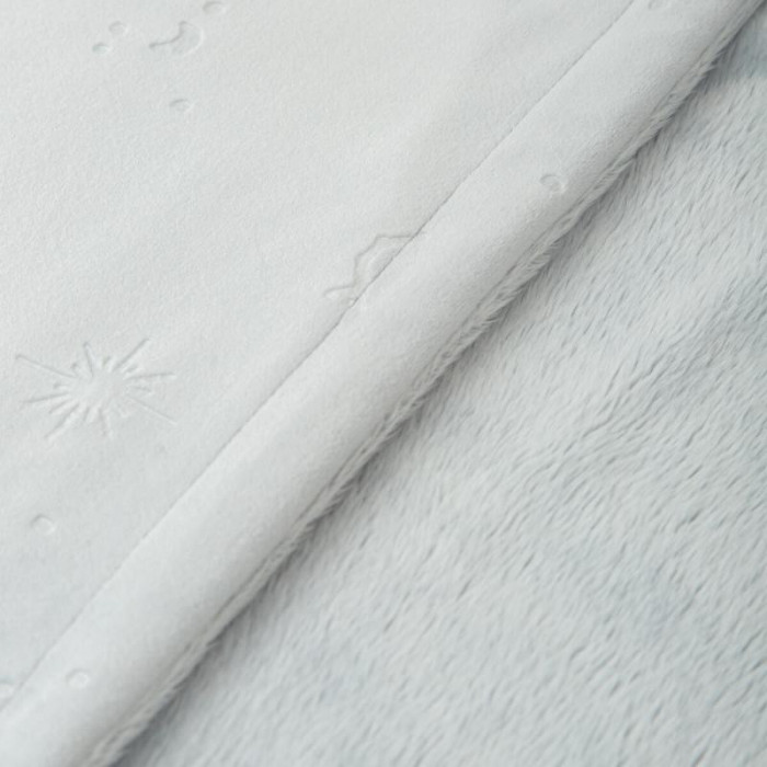 MANTA POLAR EMBOSED FALSE AZUL BIMBI...