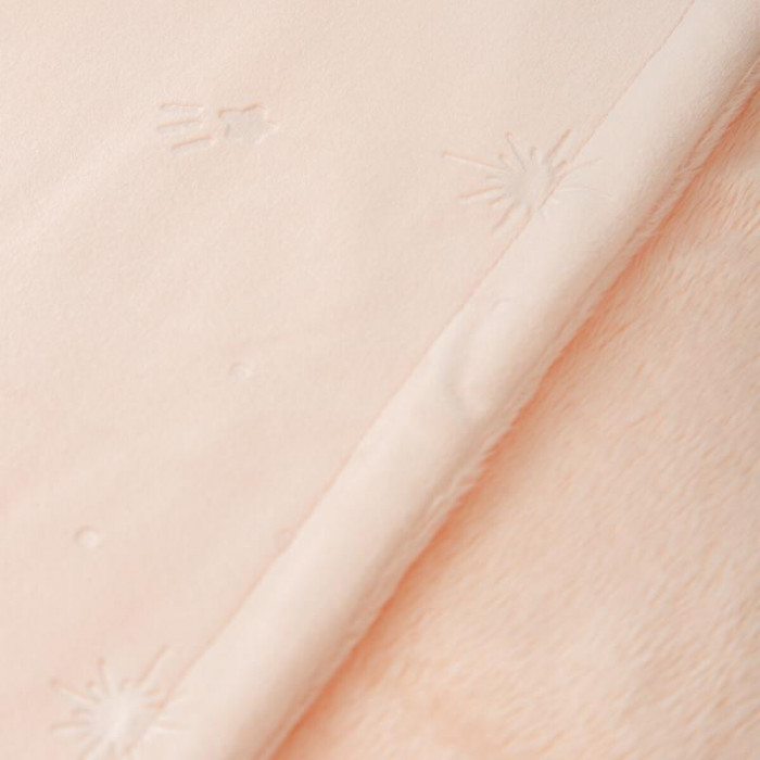 MANTA POLAR EMBOSED FALSE ROSA BIMBI...