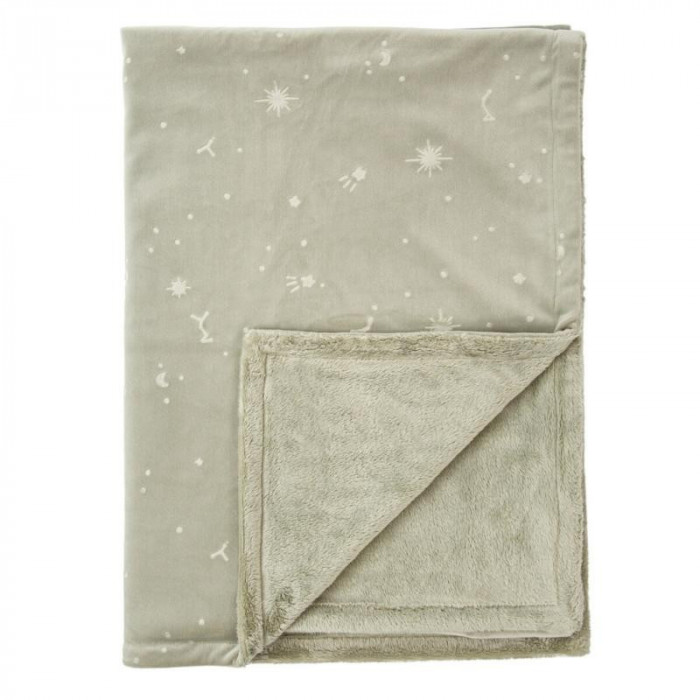 MANTA POLAR EMBOSED FALSE VERDE BIMBI...