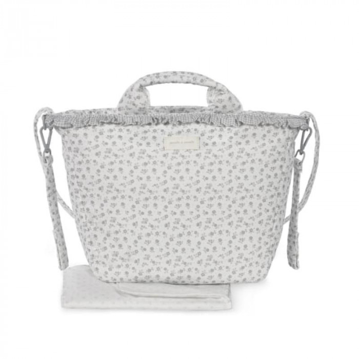 BOLSO SILLA LITTLE BLOOM FLOWERS GRIS...