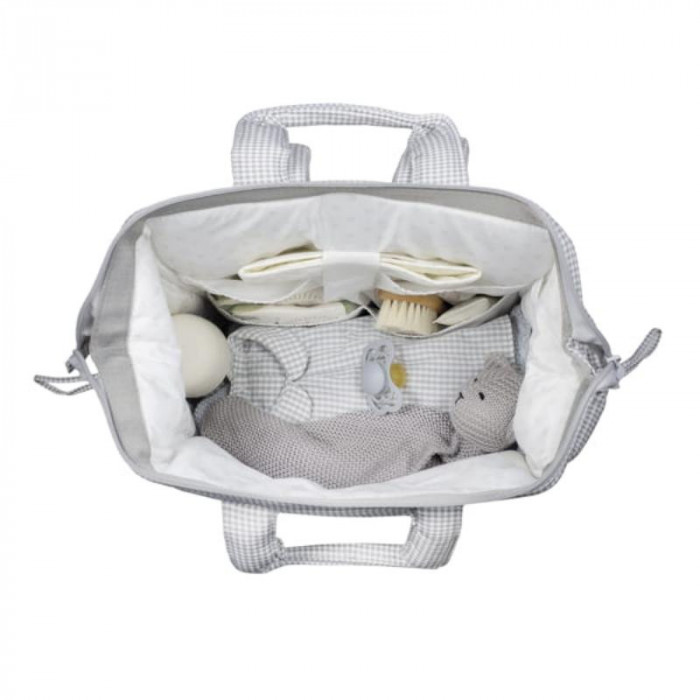 MOCHILA LITTLE BLOOM VICHI GRIS...