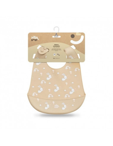 BABERO SILICONA ESTAMPADO CONEJITOS...