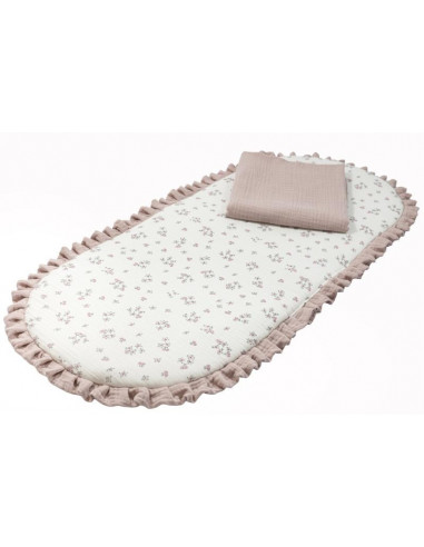 BASE CAPAZO CON MUSELINA 606 FLORES...