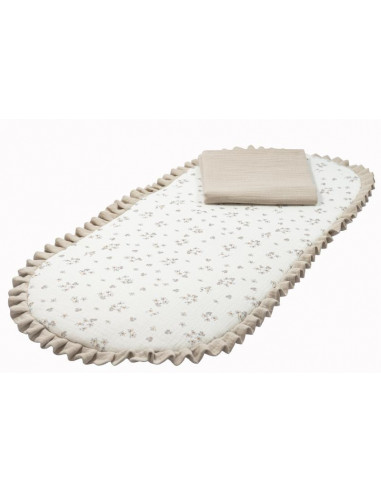 BASE CAPAZO CON MUSELINA 606 FLORES...