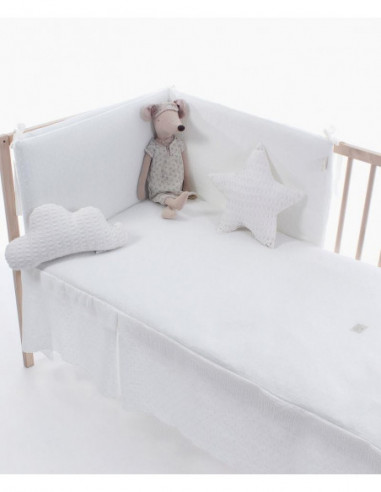 EDREDON + PROTECTOR LUISA BLANCO UZTURRE