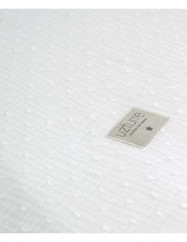 EDREDON + PROTECTOR LUISA BLANCO UZTURRE