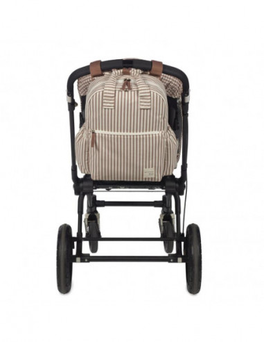 MOCHILA PRALINE RAYAS MOKA WALKING MUM