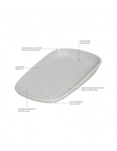 CAMBIADOR COMODA SILICONA GRIS OLMITOS