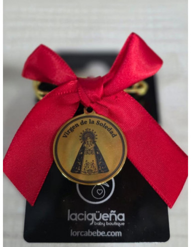 LAZO ROJO CON MEDALLA VIRGEN DE LA...