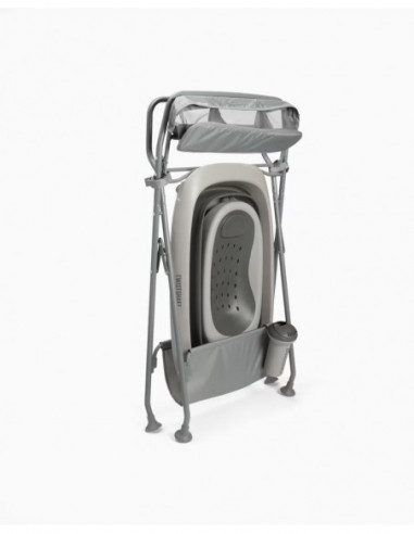 KIT BAÑO LUJO GRIS CON HAMACA TWISTHAKE