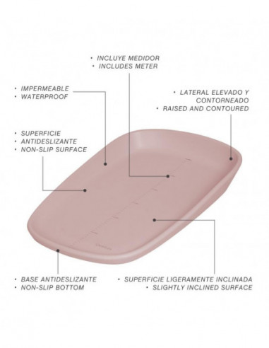 CAMBIADOR COMODA SILICONA PINK OLMITOS