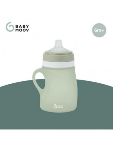 BOTELLA DE SILICONA 150ML VERDE BABYMOOV