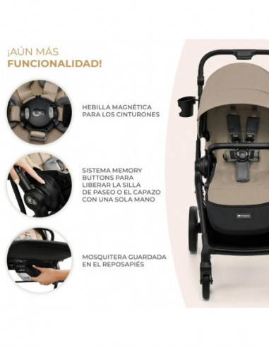 COCHECITO DUO YOXI BEIGE KINDERFRAFT