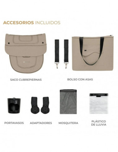 COCHECITO DUO YOXI BEIGE KINDERFRAFT