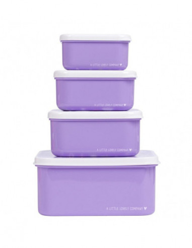 SET 4 CAJAS SNACK UNICORNIOS LILA...