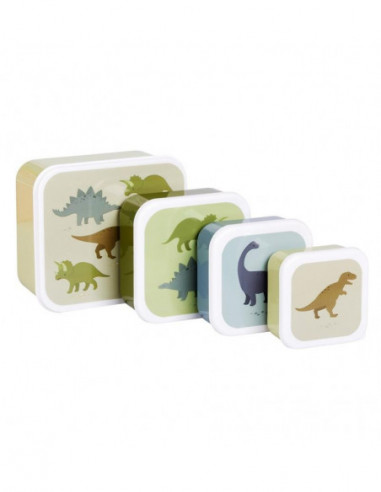 SET 4 CAJAS SNACK DINOSAURIOS LITTLE...