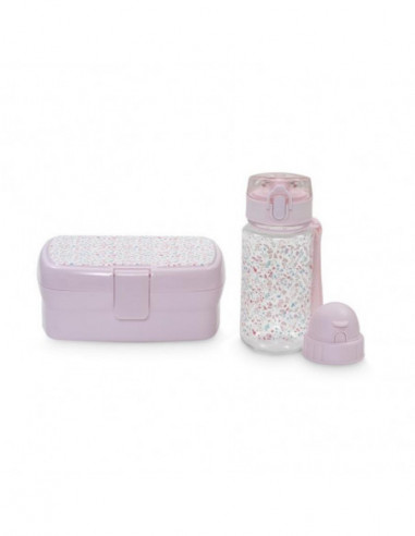 SET FIAMBRERA + BOTELLA PETALOS ROSA...