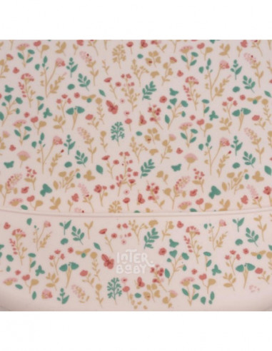 BABERO SILICONA PETALOS ROSA INTERBABY