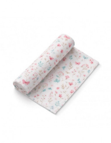 MUSELINA BAMBU PETALOS BLANCO INTERBABY