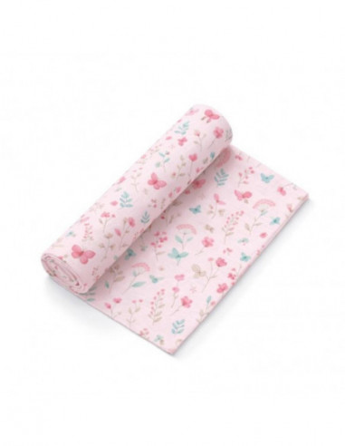 MUSELINA BAMBU PETALOS ROSA INTERBABY