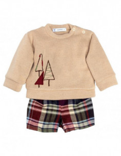 JERSEY NIÑO BEIG+ PANTALON...