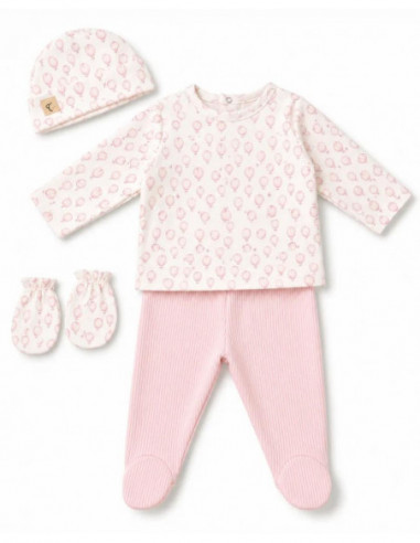 PACK REGALO NACIMIENTO GLOBE ROSA...